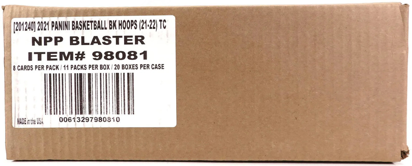 2021/22 Panini NBA Hoops Basketball 11-Pack Blaster 20-Box Case