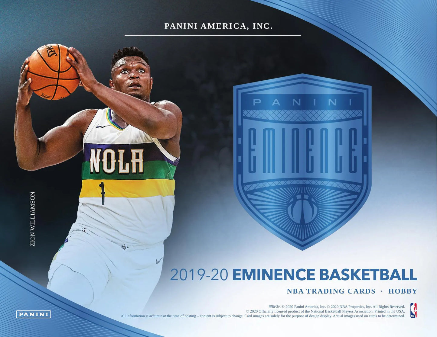 2019/20 Panini Eminence Basketball Hobby Case