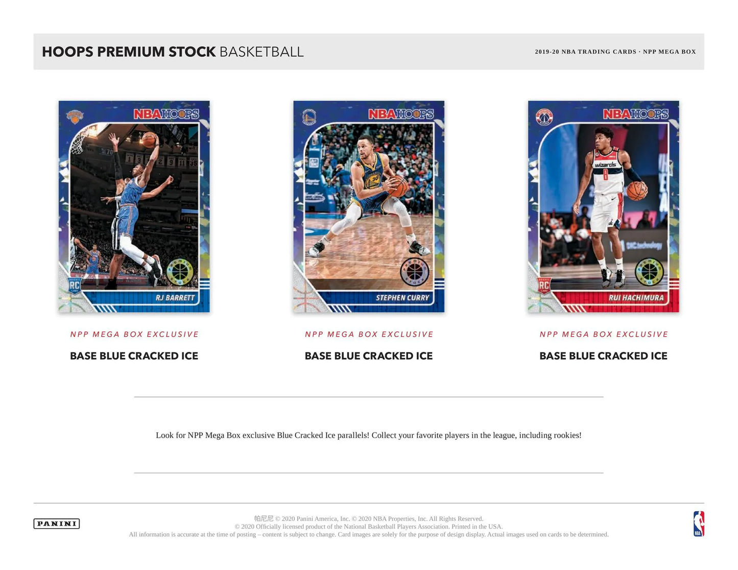 2019/20 Panini Hoops Premium Stock Basketball Mega Pack