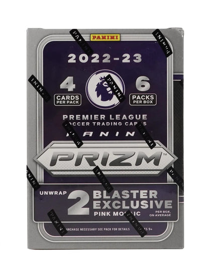 2022/23 Panini Prizm Premier League EPL Soccer 6-Pack Blaster Box (Pink Mosaic Prizms!)