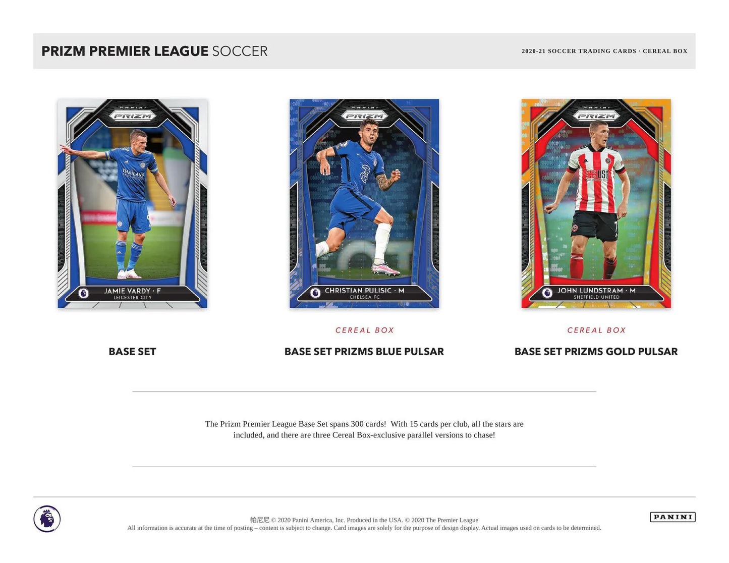 2020/21 Panini Prizm Premier League EPL Soccer Cereal Box (Lot of 10)