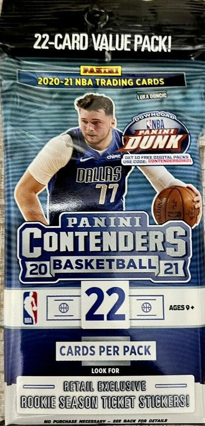 2020/21 Panini Contenders Basketball Jumbo Value Pack