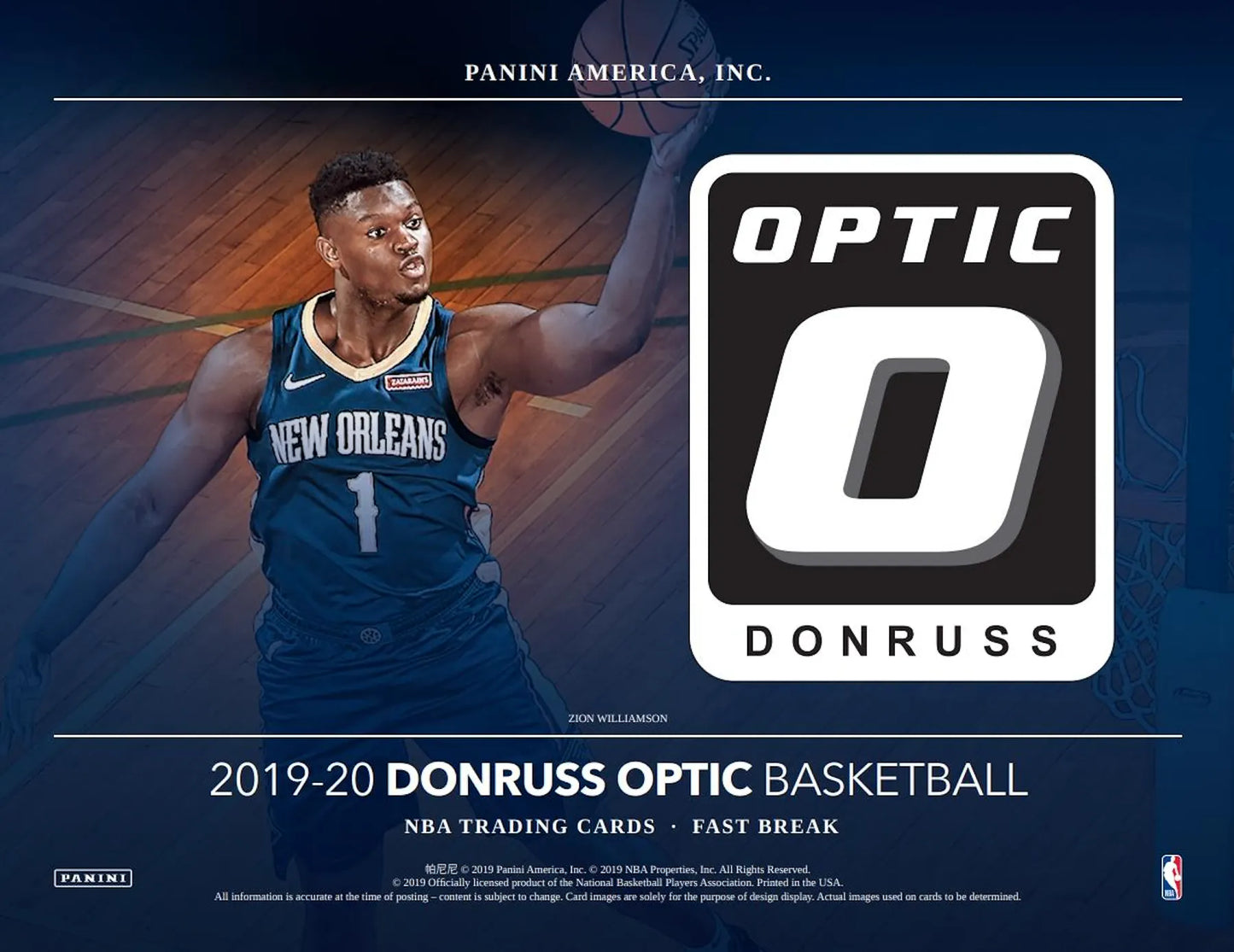 2019/20 Panini Donruss Optic Fast Break Basketball Box