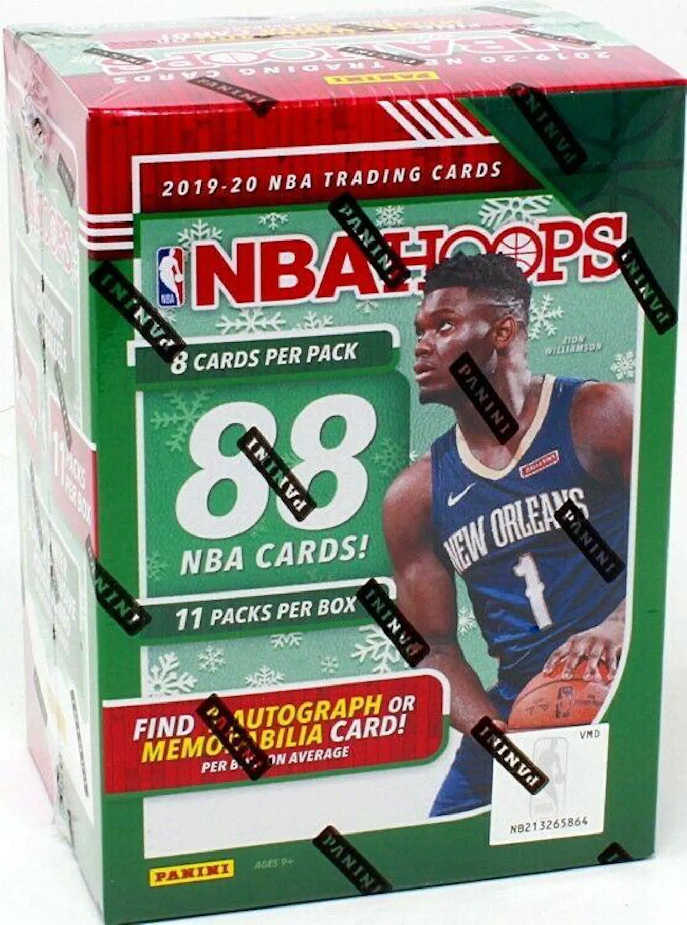 2019/20 Panini Hoops Basketball 11-Pack Holiday Blaster Box