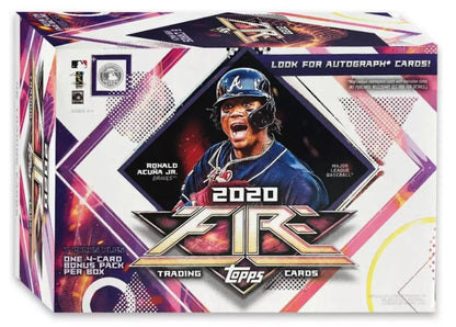 2020 Topps Fire Baseball 7-Pack Blaster Box