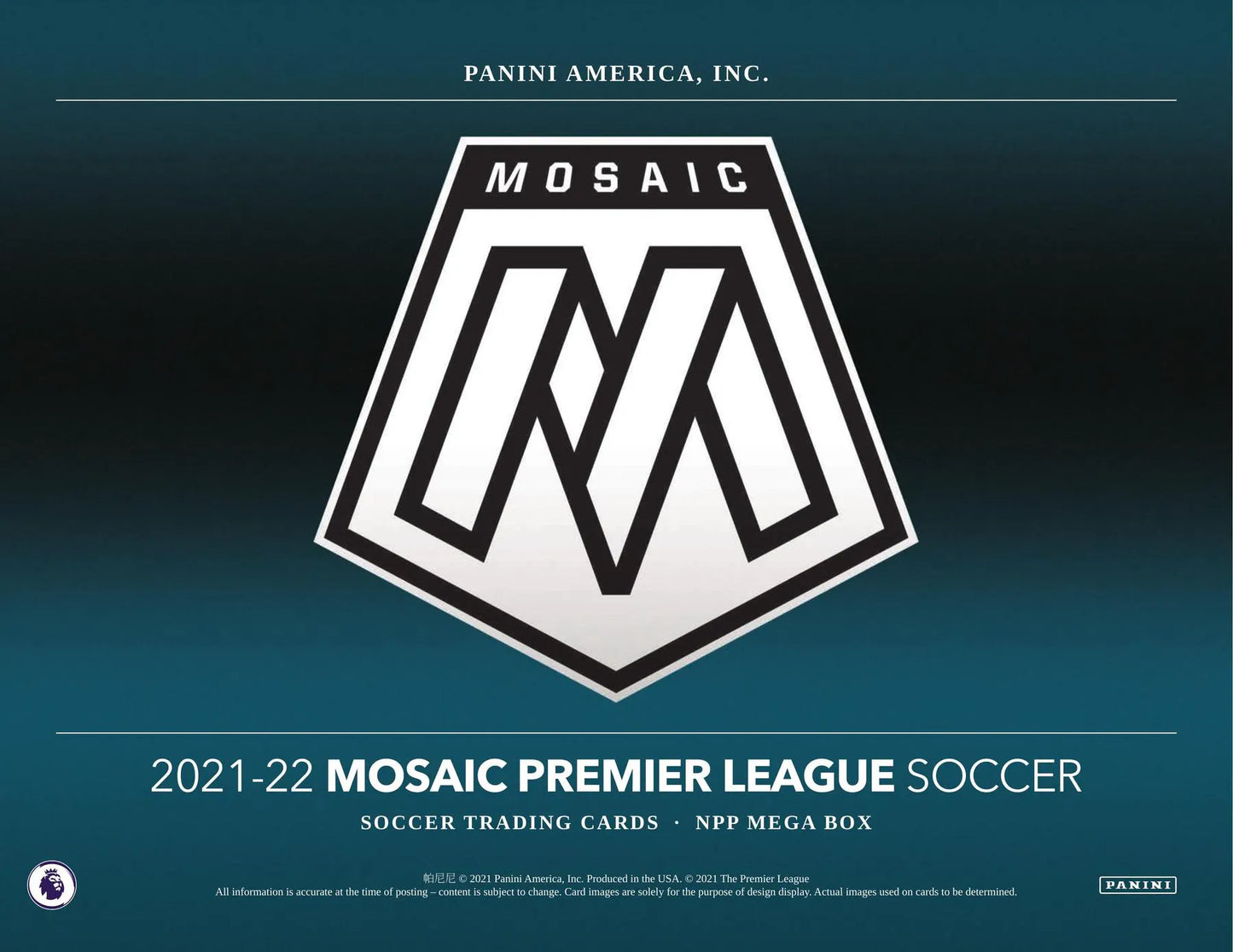 2021/22 Panini Mosaic Premier League EPL Soccer Mega Box (Reactive Gold Parallels!)