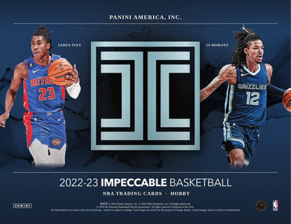 2022/23 Panini Impeccable Basketball Hobby 3-Box Case