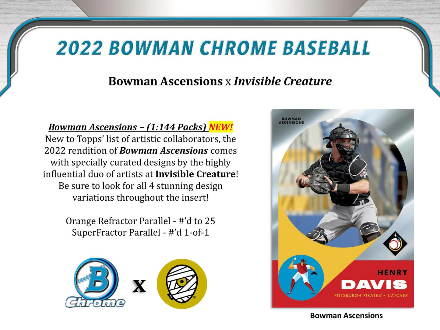 2022 Bowman Chrome Baseball Hobby Box