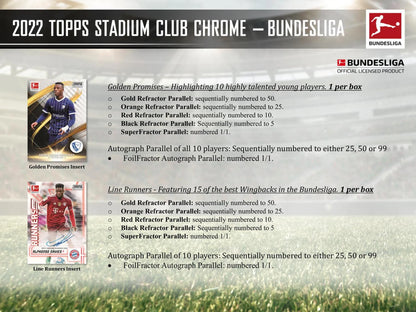 2021/22 Topps Stadium Club Chrome Bundesliga Soccer Hobby Box