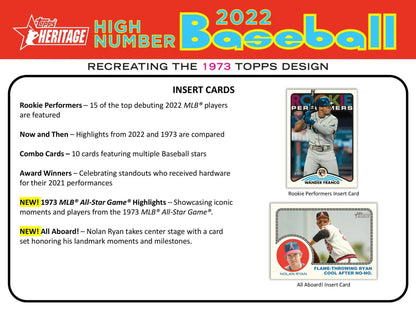 2022 Topps Heritage High Number Baseball Hobby Pack