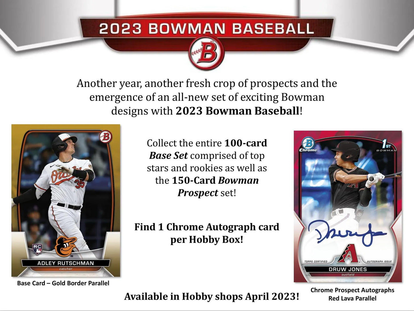 2023 Bowman Baseball Hobby Box (Case Fresh)