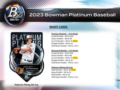 2023 Bowman Platinum Baseball Monster 20-Box Case
