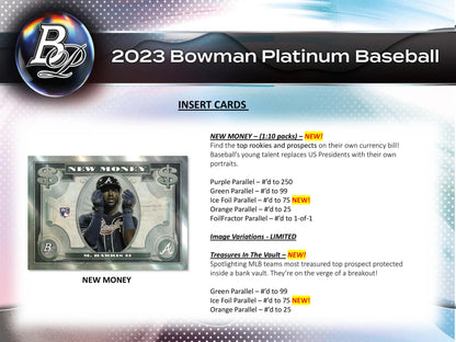 2023 Bowman Platinum Baseball Retail Pack