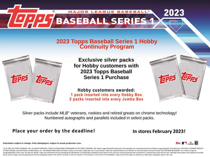 2023 Topps Series 1 Baseball Hobby Jumbo Pack