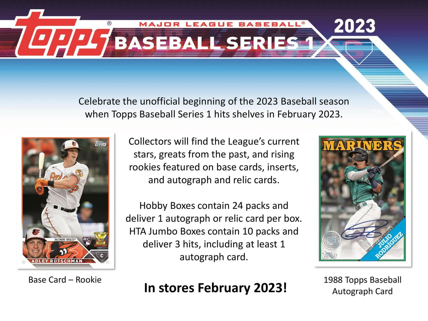 2023 Topps Series 1 Baseball Hobby Jumbo Pack