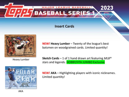 2023 Topps Series 1 Baseball Hobby 12-Box Case (Factory Fresh)