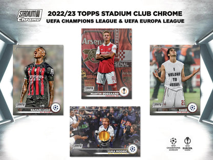 2022/23 Topps Stadium Club Chrome UEFA Club Competitions Soccer Hobby 12-Box Case
