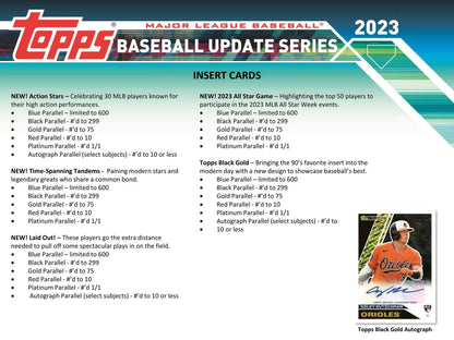 2023 Topps Update Series Baseball Hobby 12-Box Case (Factory Fresh)