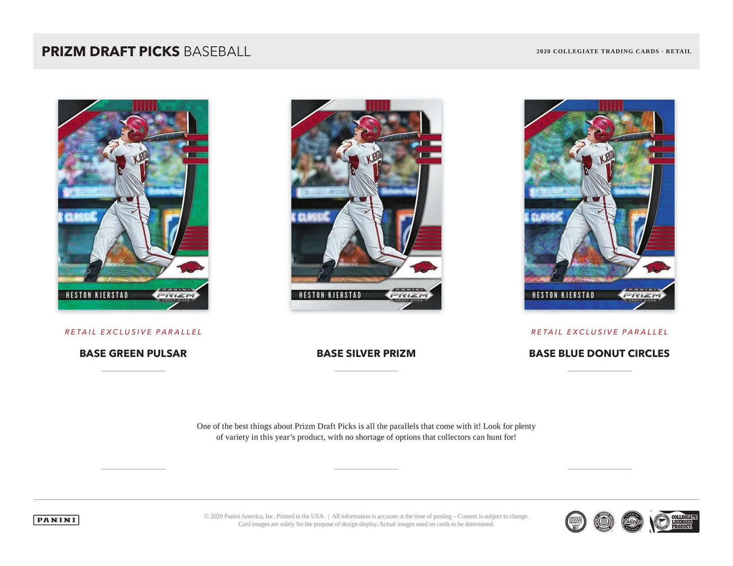 2020 Panini Prizm Draft Picks Baseball 6-Pack Blaster Box
