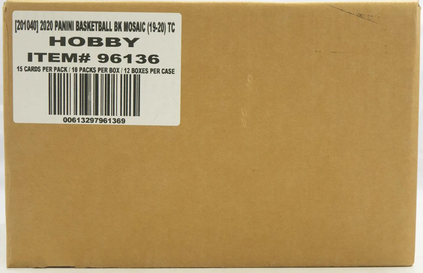 2019/20 Panini Mosaic Basketball Hobby 12-Box Case