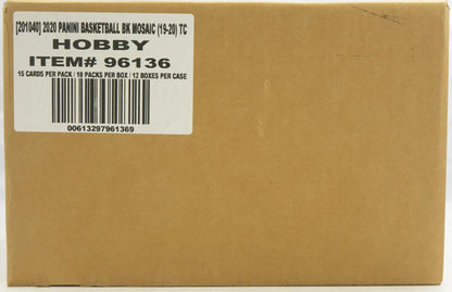 2019/20 Panini Mosaic Basketball Hobby 12-Box Case