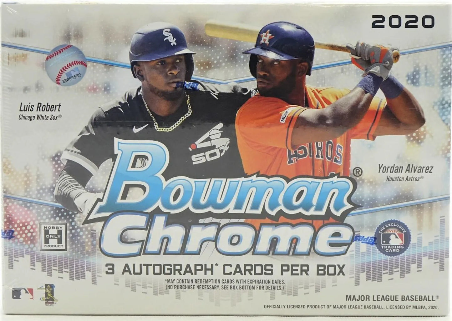 2020 Bowman Chrome Baseball HTA Jumbo 12-Box Case
