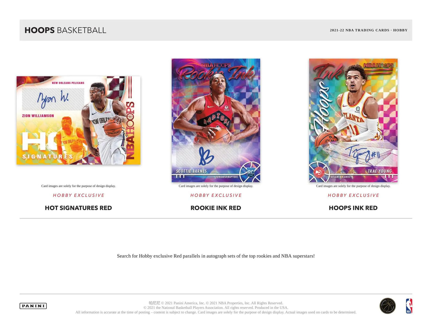 2021/22 Panini NBA Hoops Basketball Hobby Pack