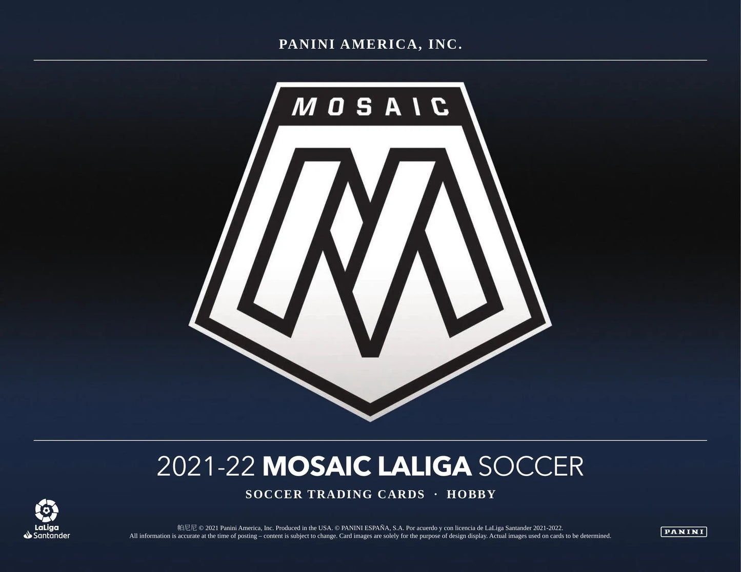 2021/22 Panini Mosaic LaLiga Soccer Hobby Box