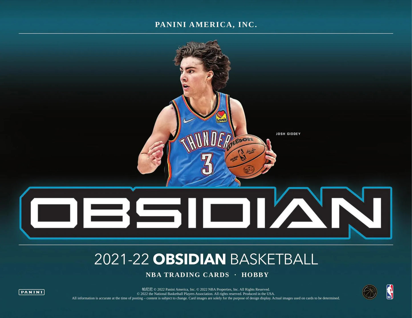 2021/22 Panini Obsidian Basketball 1st Off The Line FOTL Hobby Box