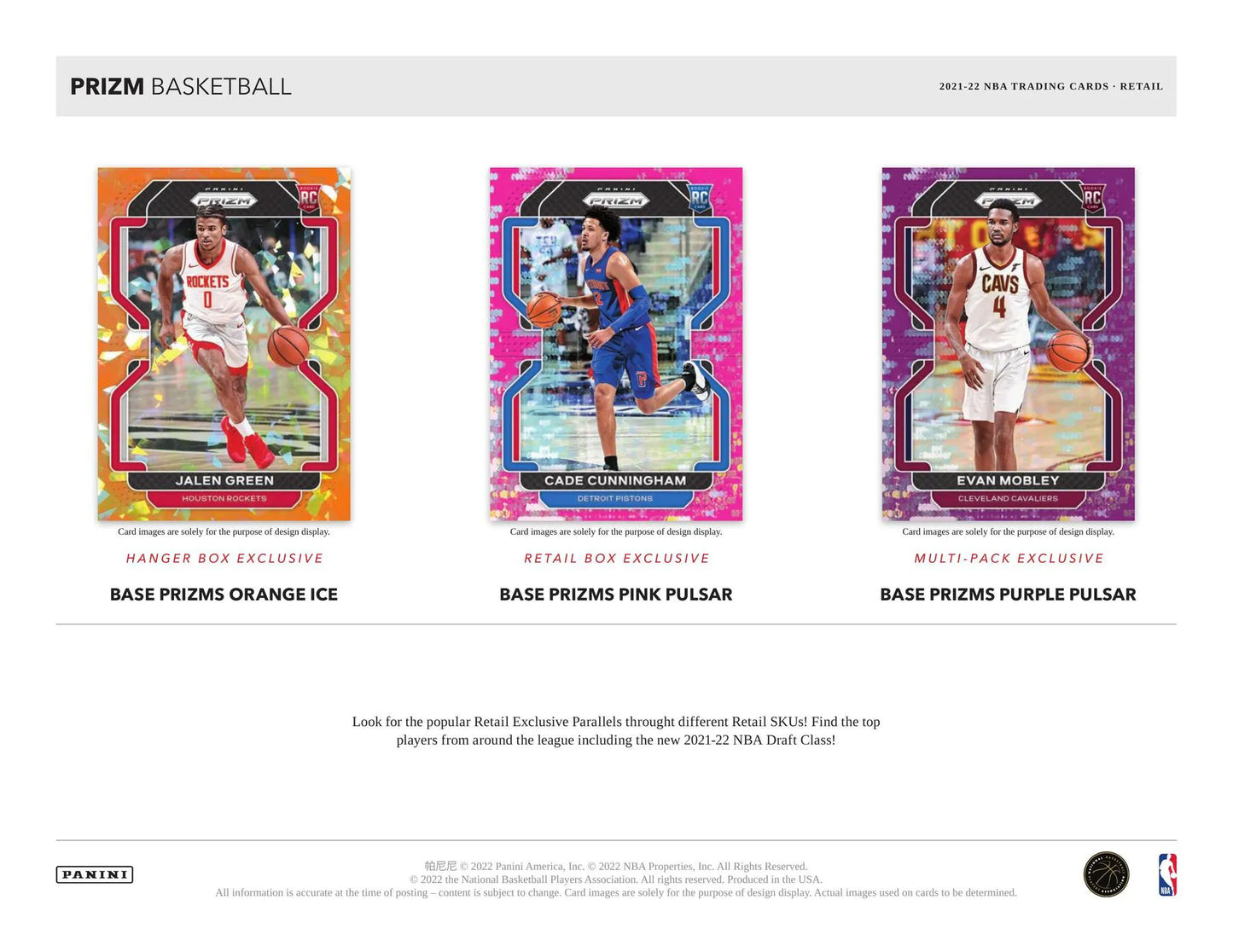 2021/22 Panini Prizm Basketball Retail 24-Pack 20-Box Case