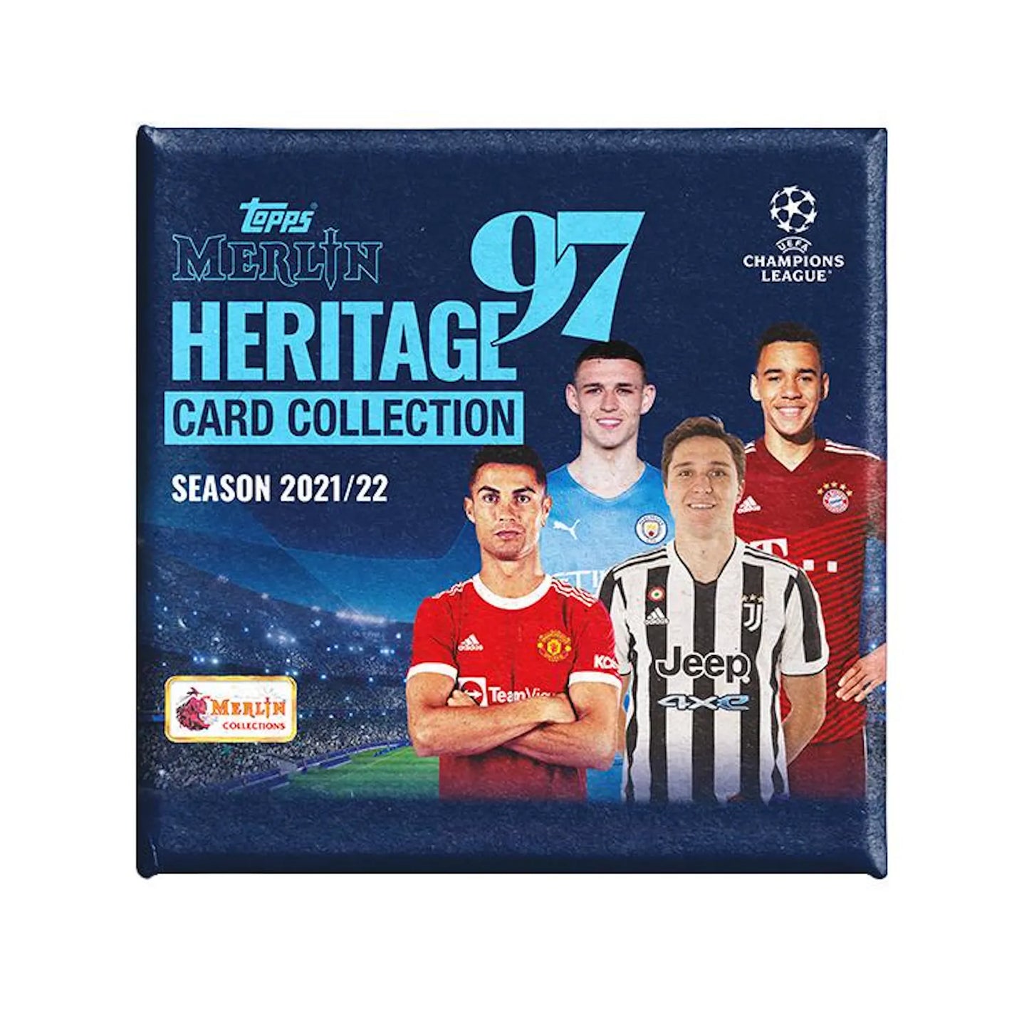 2021/22 Topps UEFA Champions League Merlin Heritage 97 Soccer Hobby Box