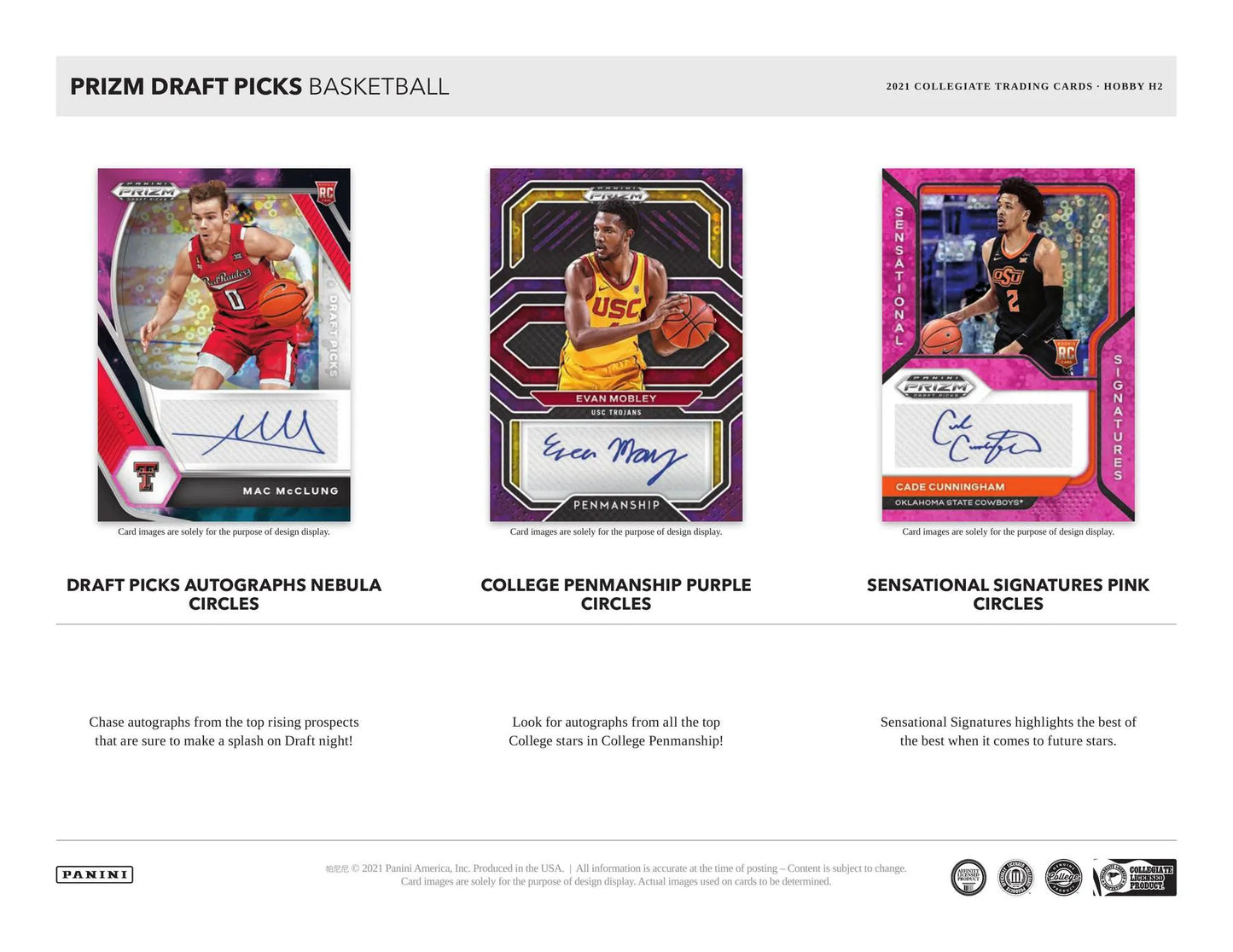 2021/22 Panini Prizm Draft Picks Basketball H2 Pack