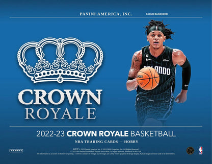2022/23 Panini Crown Royale Basketball Hobby 16-Box Case