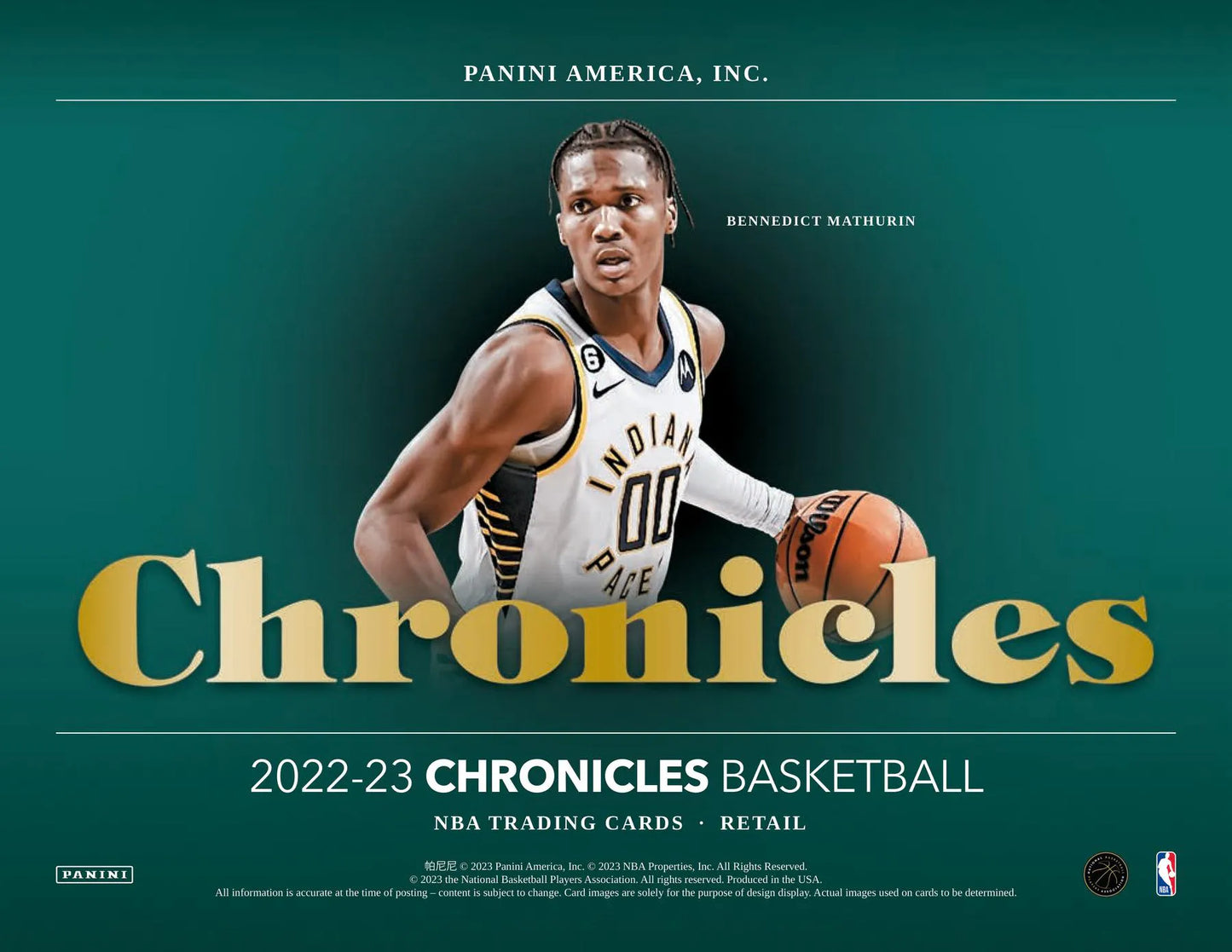 2022/23 Panini Chronicles Basketball Jumbo Value 12-Pack 12-Box Case