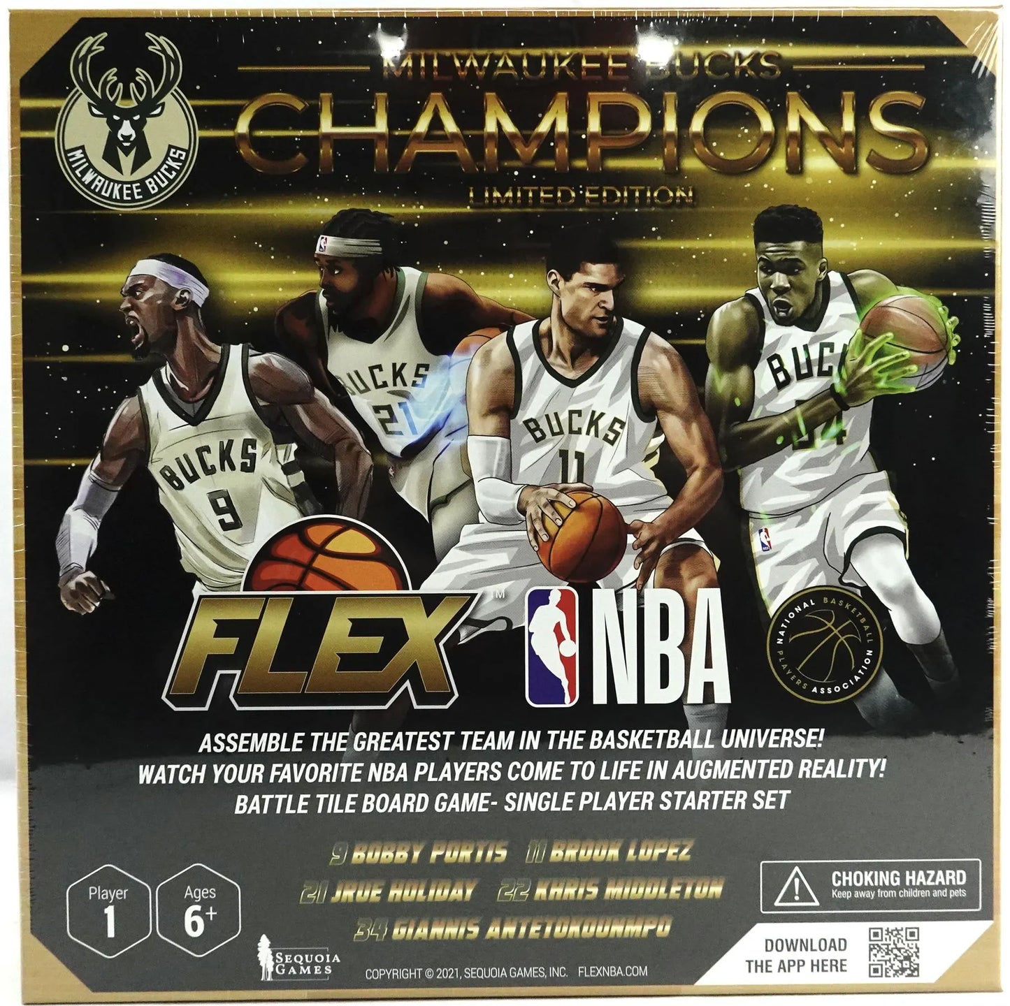2022 Flex NBA Limited Edition Milwaukee Bucks Champions 1-Player Starter Set