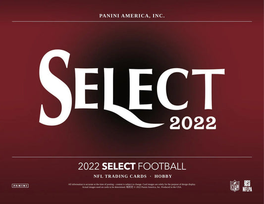 2022 Panini Select Football Hobby 12-Box Case