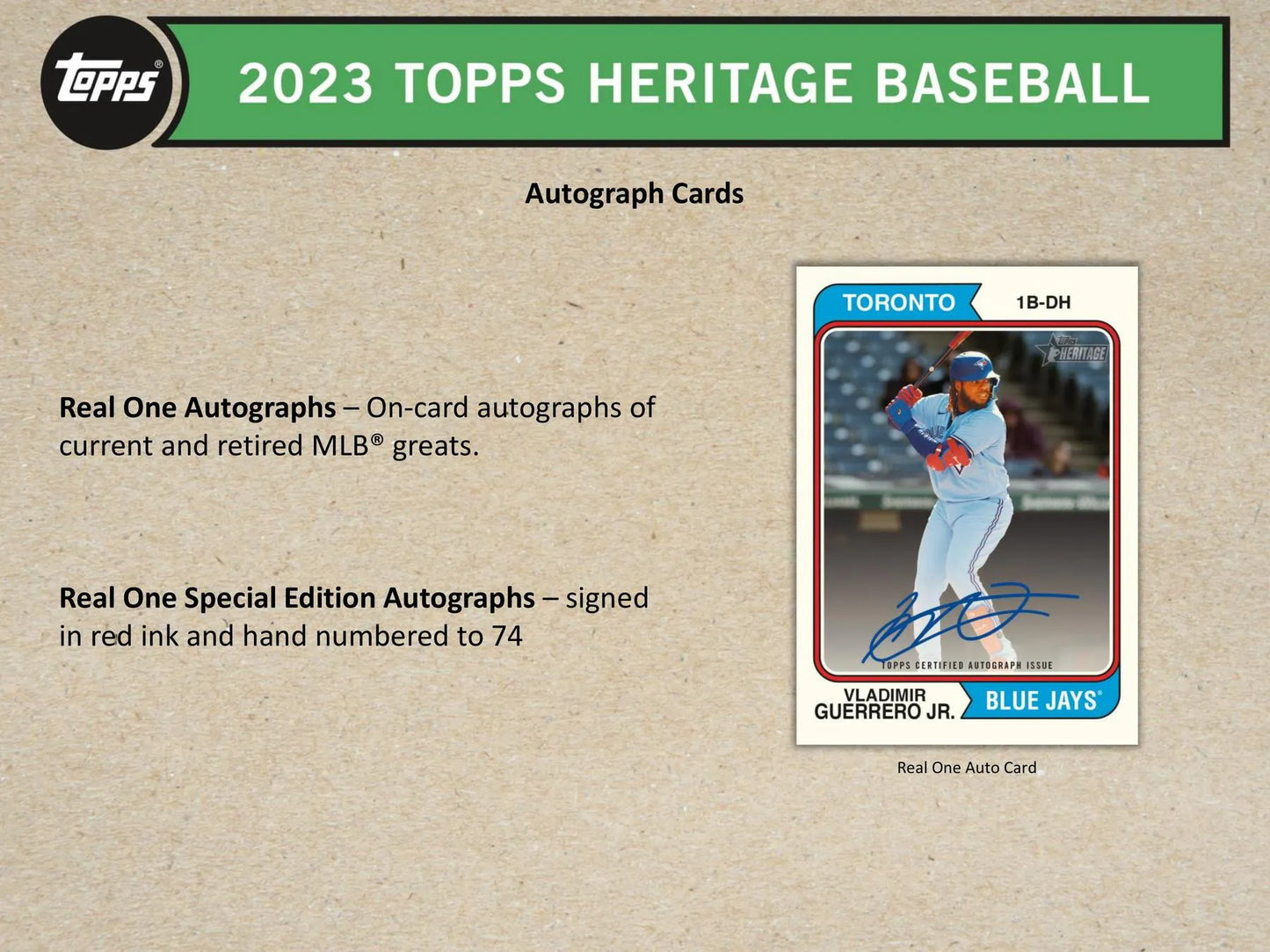 2023 Topps Heritage Baseball 8-Pack Blaster Box