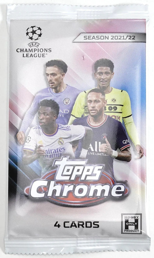 2021/22 Topps UEFA Champions League Chrome Soccer Hobby Lite Pack