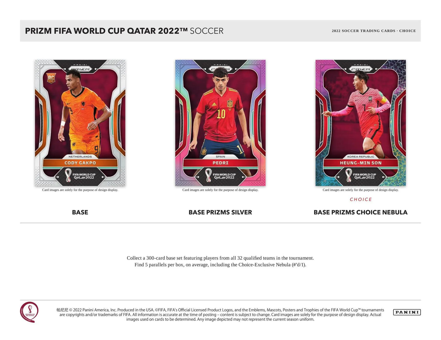 2022 Panini Prizm FIFA World Cup Soccer Choice Box