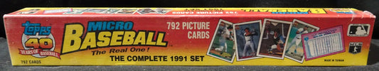 1991 Topps Micro Baseball Factory Set (Reed Buy)