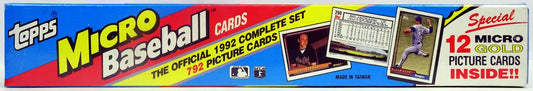 1992 Topps Micro Baseball Factory Set (Reed Buy)