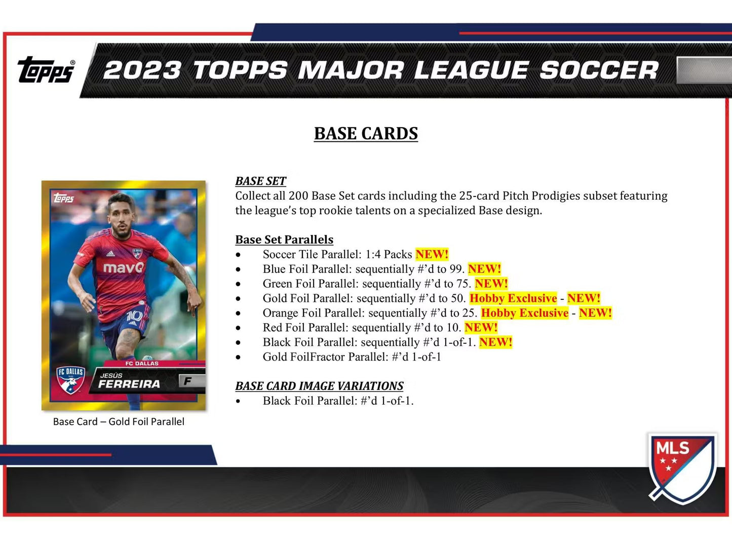 2023 Topps MLS Major League Soccer Hobby Box