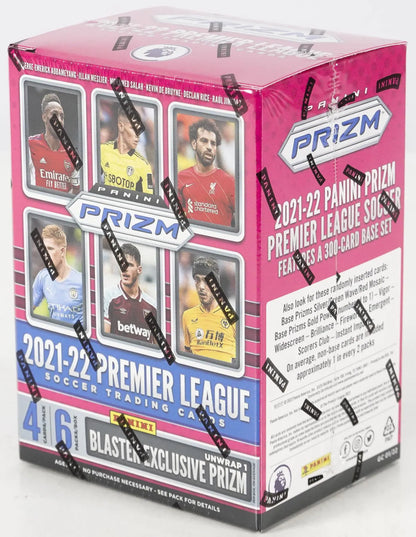 2021/22 Panini Prizm Premier League EPL Soccer 6-Pack Blaster Box (Lot of 6)