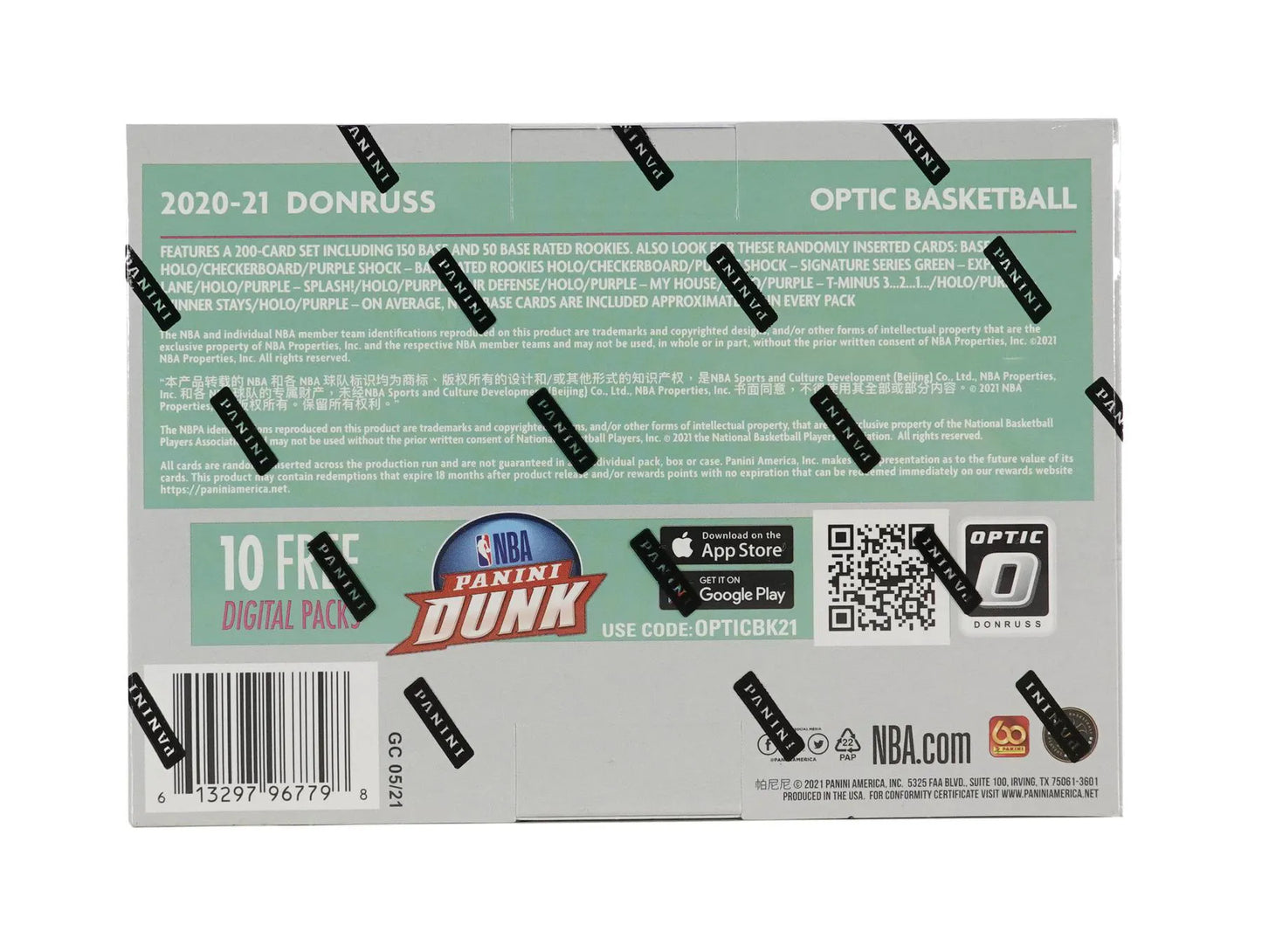 2020/21 Panini Donruss Optic Basketball Mega 56-Card Box (Purple Shock Prizms!)