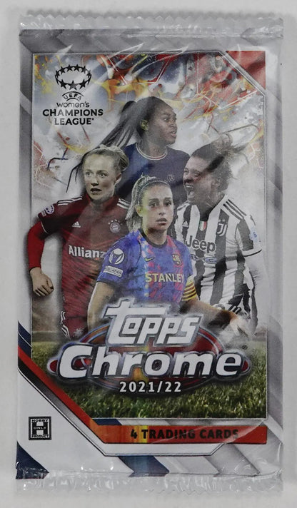 2021/22 Topps Chrome UEFA Women's Champions League Soccer Hobby Box