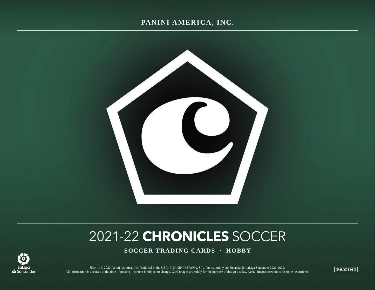 2021/22 Panini Chronicles Soccer Hobby Box