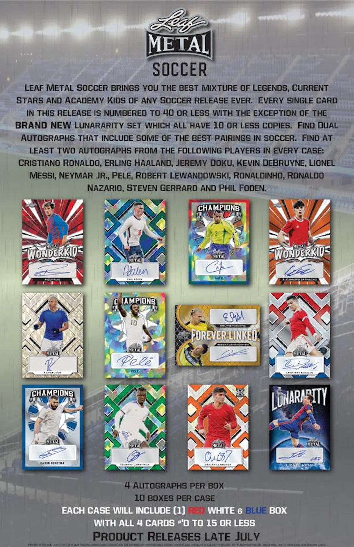 2022 Leaf Metal Soccer Hobby Box HobbyBox