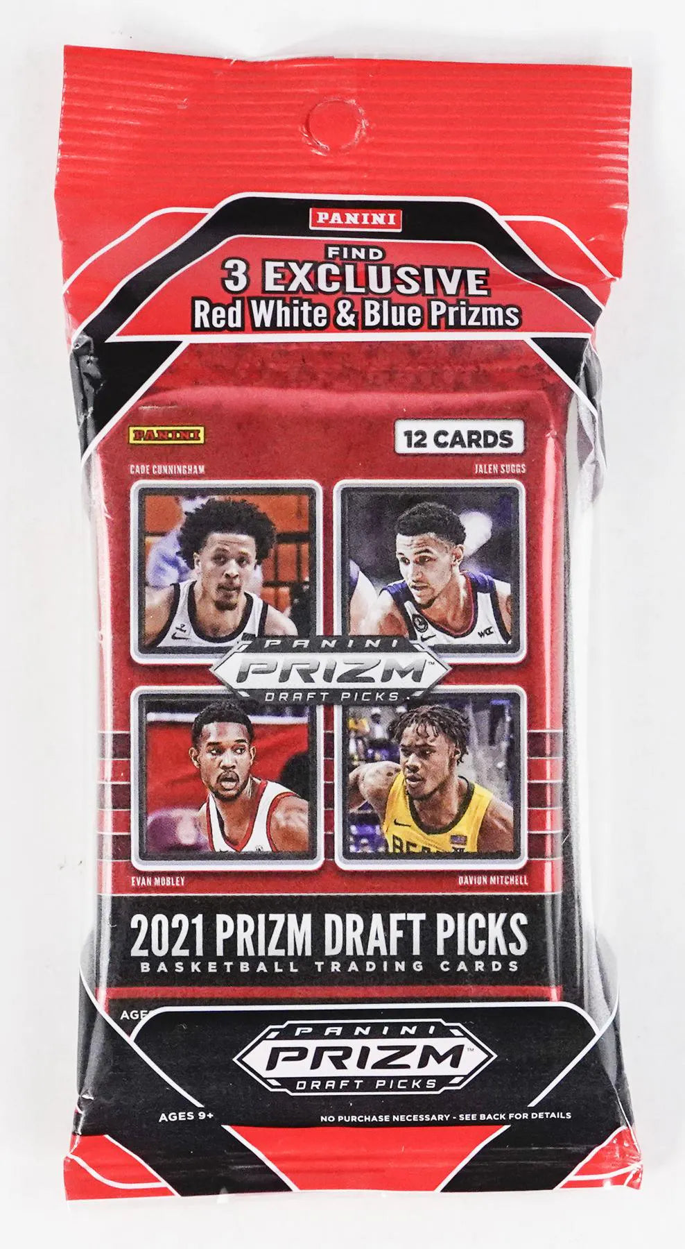 2021/22 Panini Prizm Draft Picks Basketball Cello Multi Pack (Red, White, and Blue Prizms!)