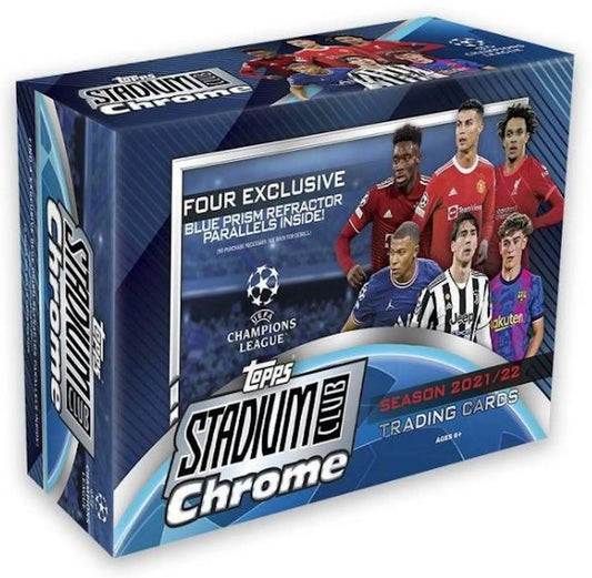 2021/22 Topps Stadium Club Chrome UEFA Champions League Soccer Mega 40-Box Case