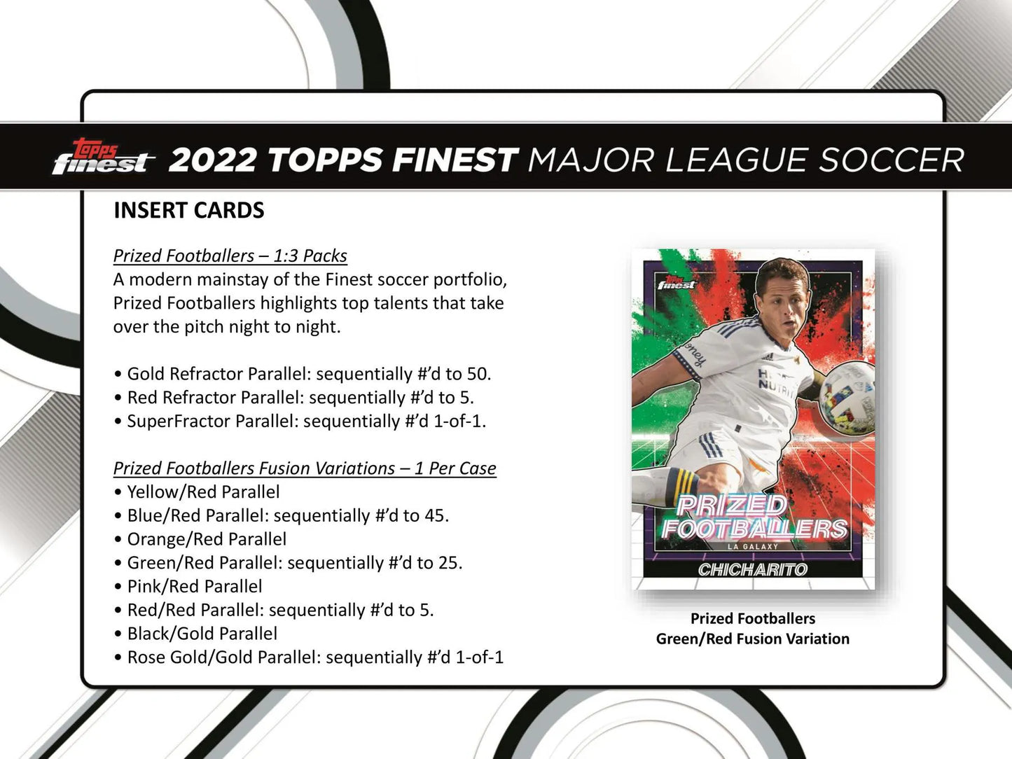 2022 Topps MLS Major League Soccer Finest Soccer Hobby 8-Box Case